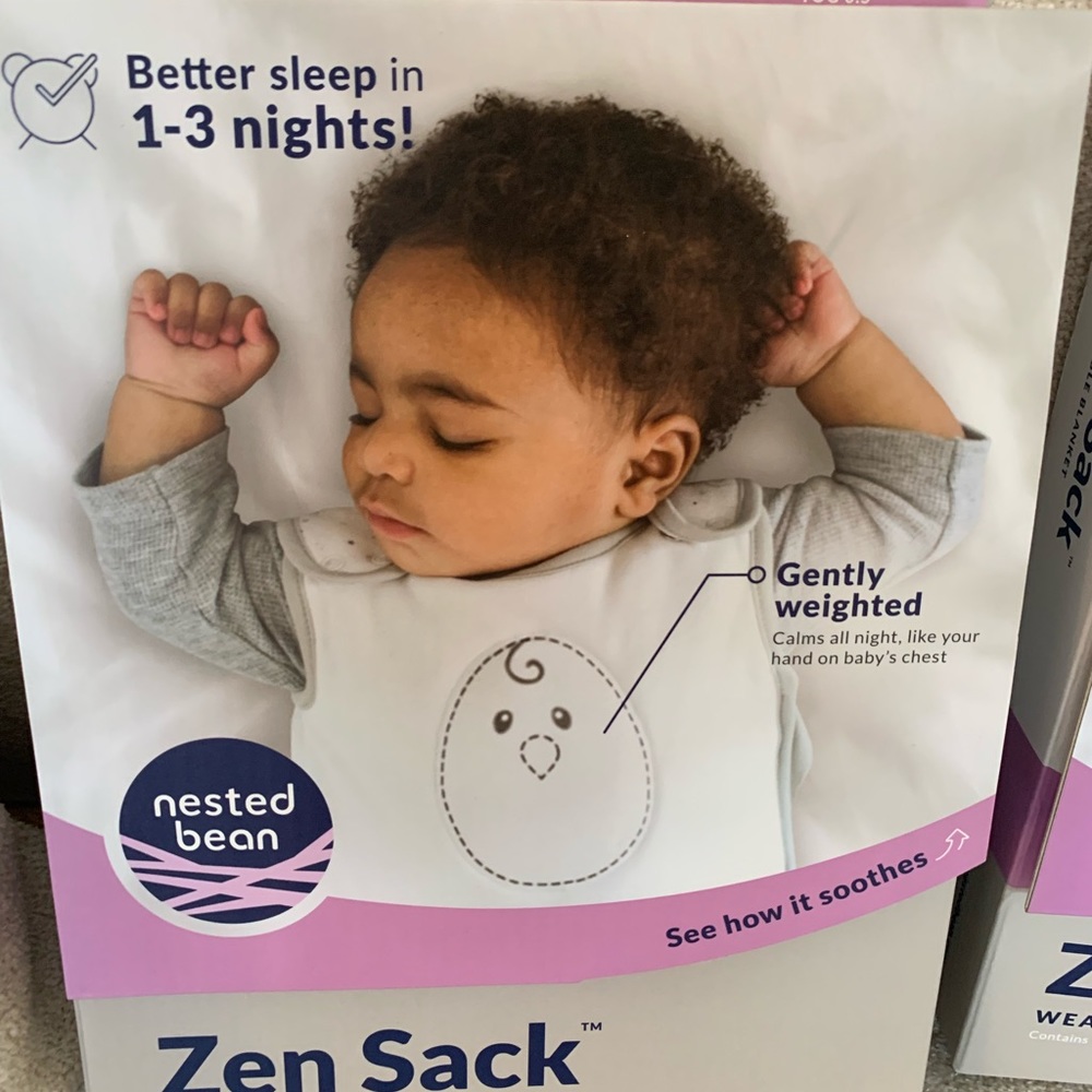 Two Zen sacks white/ gray classic. Both for  $45 or $25 each
